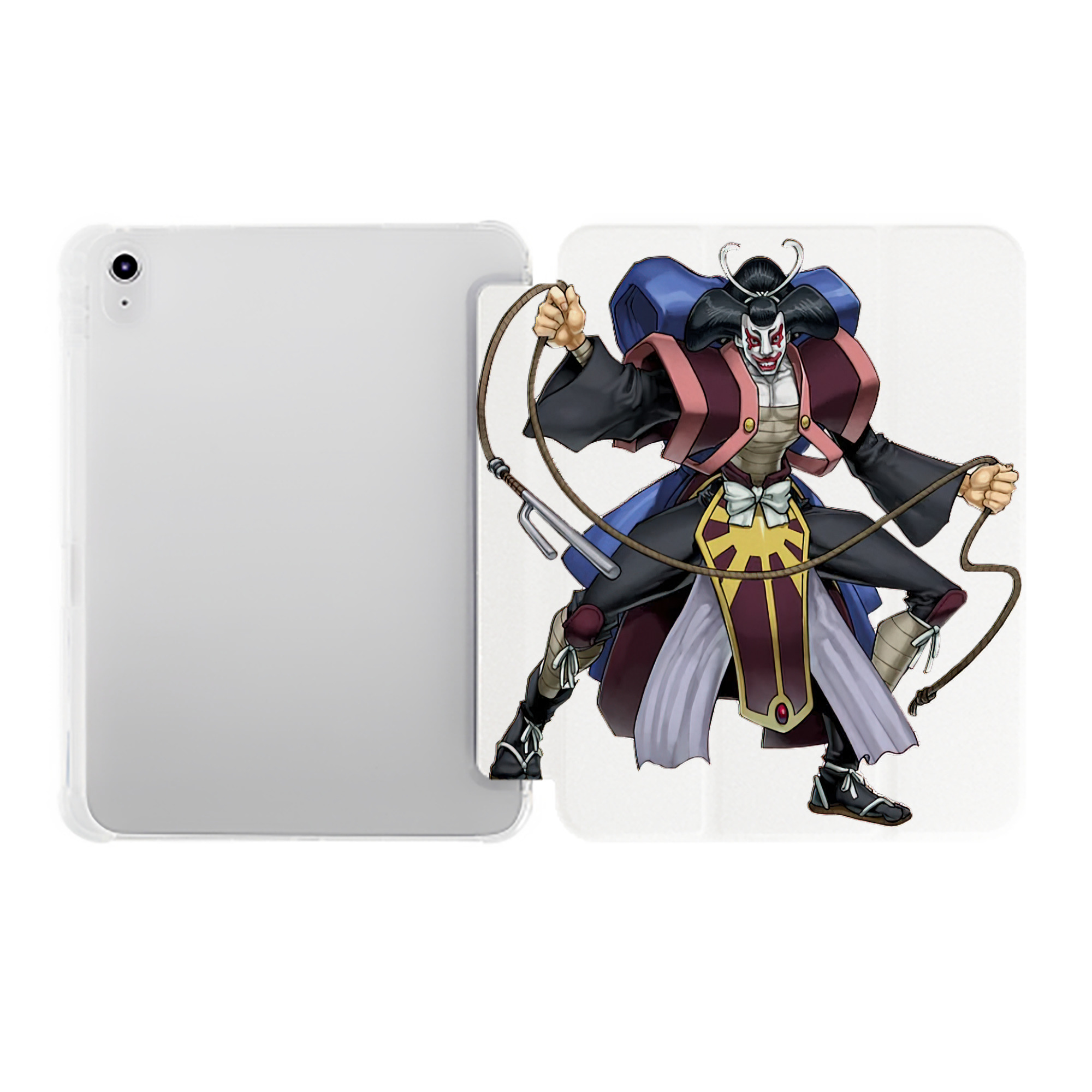（画像用） 遊☆戯☆王 Yu-Gi-Oh! IPad ケース ペン収納付き 三つ折りスタンド PUレザー×シリコン 対応機種9.5/10.5/10.9インチ